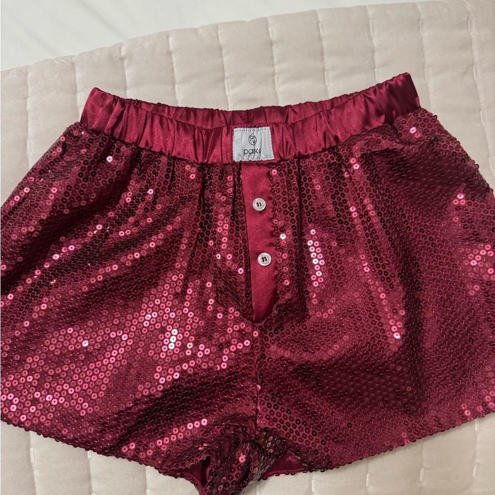 PARKE sequin shorts